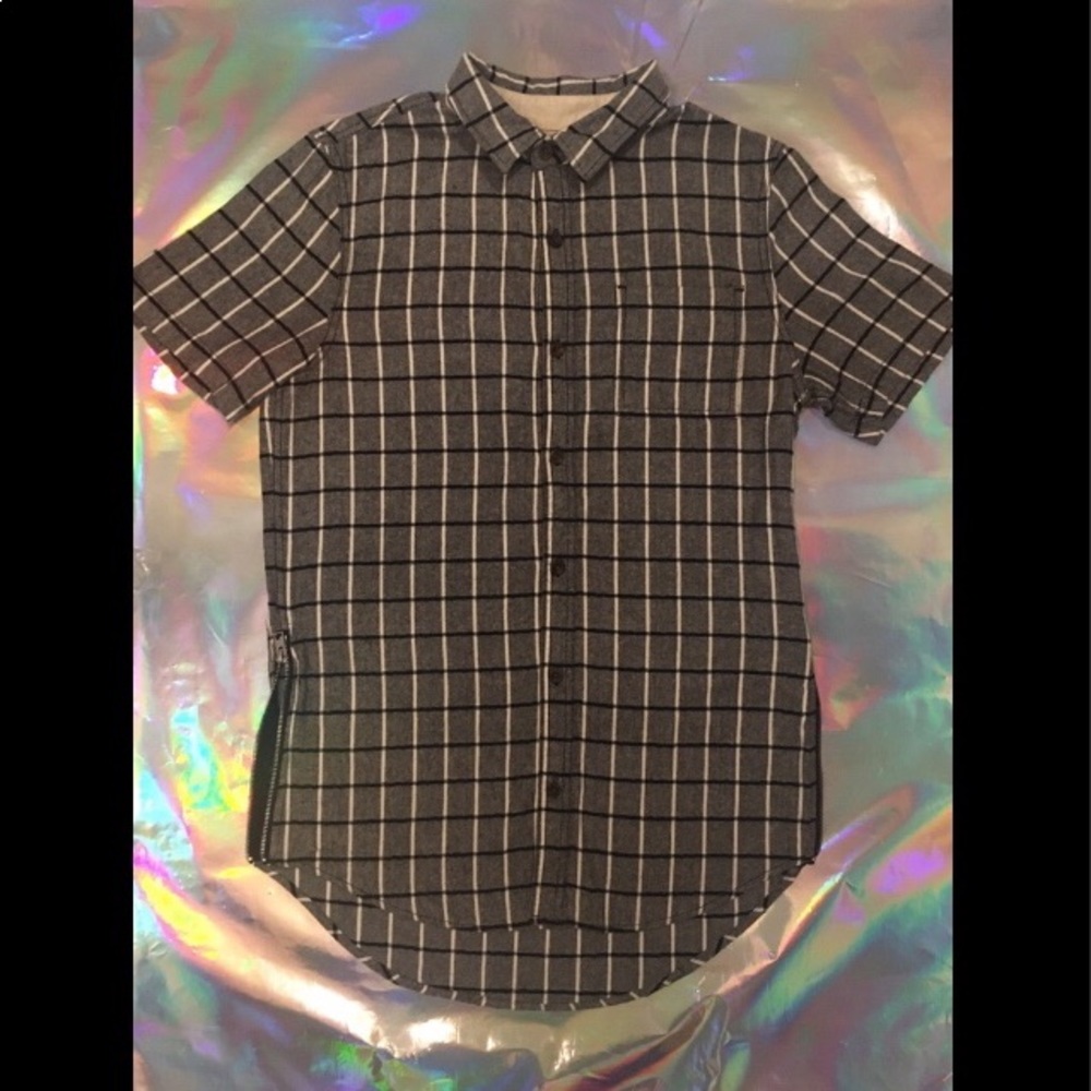 Side Zipper Button Down - Picture 4 of 6
